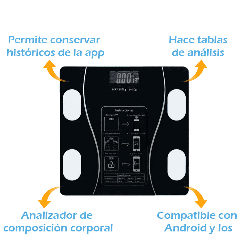 Balanza Corporal Digital Smart